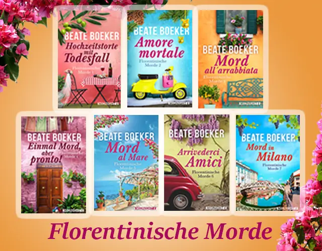 7 Krimis Florentinische Morde von Beate Boeker