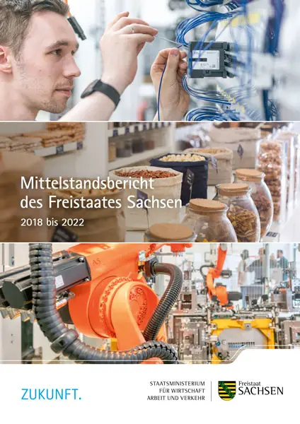 Cover Mittelstandsbericht des Freistaates Sachsen