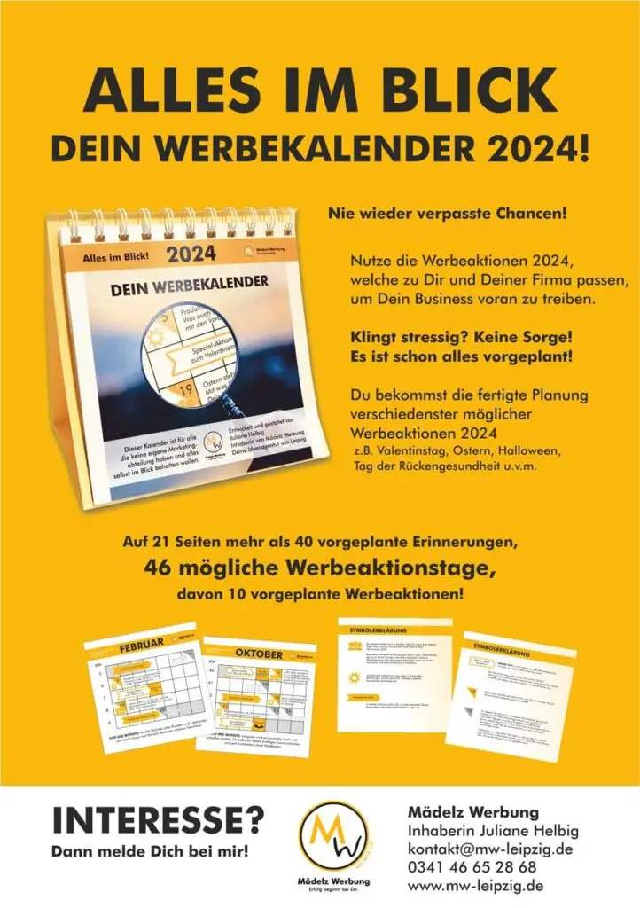 Juliane Helbig Werbekalender 2024